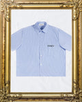 S’VAÉD - Oversized Stripe Short Sleeve Shirt